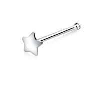 Star Shaped Silver Bone Nose Stud NSKD-03